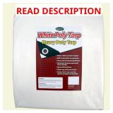 5 ft. x 7 ft. White Heavy Duty Tarp