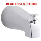 (4) KOHLER Diverter Bath Spout in Polished Chrome