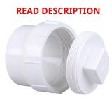 (2) PVC DWV Spigot x Cleanout Adapter Fitting
