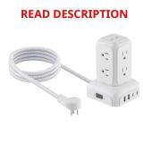 6 ft. 8-Outlet Surge Protector Mini Tower