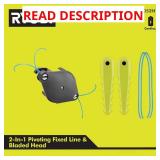 RYOBI 2-in-1 Pivoting Line and Bladed Head