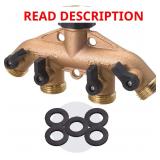 Melnor 65077-AMZ 4-Way Metal Hose Splitter