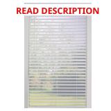 White Vinyl Blinds, 2" Slats, 57"W x 48"H