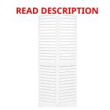 24 in. x 80 in. Louvered Closet Bi-Fold Door