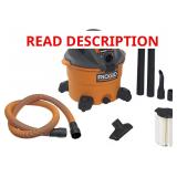 RIDGID 12-Gal Wet/Dry Vac, 5HP