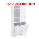 Cain White Sideboard with Hamper, Door