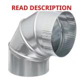 6 in. 90 Deg. Round Adjustable Elbow