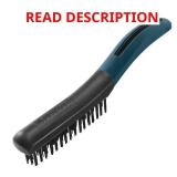 Soft Grip Wire Brush with 4x16 Steel Bristles