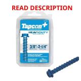 3/8 x 2-1/4 in. Steel Hex-Washer Anchors (10)