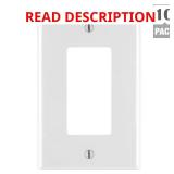 Decora 1-Gang White Wall Plate