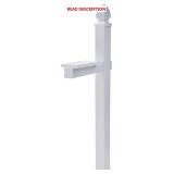 Whitley Mailbox Post by Architectural, White