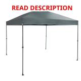 10 ft x 10 ft Grey Instant Shade Canopy Tent cano