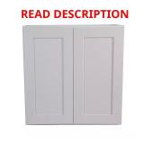 Brookings Wood Shaker Wall Cabinet White
