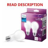 Philips 100W-Equiv LED A19 Daylight 2-Pack