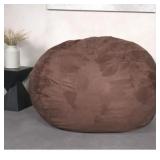 Brown Bean Bag Chair for Adults & Kids, Microsued