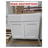 Shaker 36"W x 24"D x 34.5"H Cabinet w/ Glides