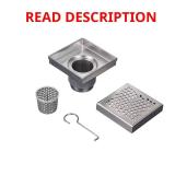 Designline 6x6" Stainless Shower Drain Cover