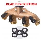 Melnor 65077-AMZ 4-Way Metal Hose Splitter