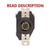 Leviton V-0-Max 20A 125V L5-20R Black
