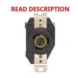 Leviton V-0-Max 20A 125V L5-20R Black