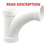 3 in. PVC DWV All Hub Long Radius Sanitary Tee