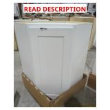 Corner wall kitchen cabinet white
