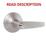 Olympic Stainless Steel Keyed Entry Door Lever