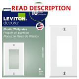(5) Leviton 1-Gang Decora GFCI Wallplate 80401-WM