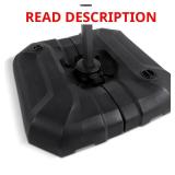 Square Patio Umbrella Base: Water/Sand Black