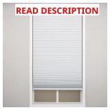 White Cordless Blackout Shades - 22 x 72 in