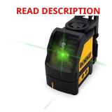 Green Cross-Line Laser w/ 3 AA Batteries