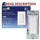 Leviton Decora Dimmer 150W White 3-Pack