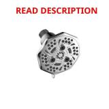 Fairpark 5-Spray Shower Head, 4.7", Chrome