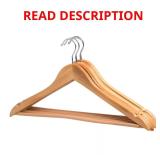 DAMAGED HDX Natural Maple Hangers (8-Pack)