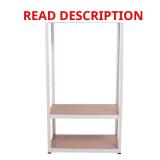 White Steel Clothes Rack, 31.5W x 59H