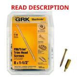 GRK #8 x1-1/2 Star Drive Finish Screw (100)