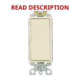 Leviton Decora 15A Single-Pole Switch, 10-Pack
