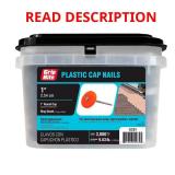 #12 x 1 in. Plastic Cap Roofing Nail (3,000)