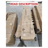 10 ft. x 12 ft. Black Steel Outdoor Louvered Perg