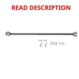28-48 in. Curtain Rod Kit, Nickel Finial