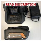Ridgid 18V 4Ah Battery With Charger