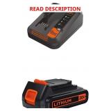 BLACK+DECKER 20V MAX Charger + 1.5Ah Battery