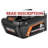 RIDGID 18V 8.0Ah MAX EXP Battery AC840080