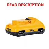 20-Volt MAX Compact Lithium-Ion 3.0Ah Battery