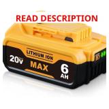 6000mAh DCB200 for DeWalt 20V Max Battery