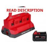 Milwaukee M18 6-Port Charger + 5.0Ah Battery