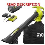 40V Vac Attack Cordless Leaf Vacuum/Mulch