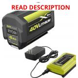 RYOBI 40V 6.0Ah Battery & Charger Kit