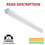 1-Pack 4 ft. LED Strip Light Fixture 3500K