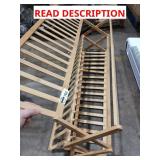Foldable bamboo shoe rack